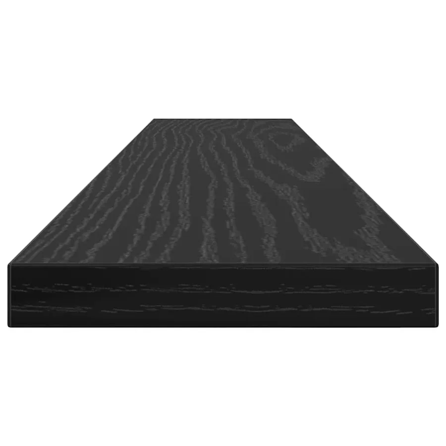 Étagère à livres 4 pcs Noir 60 x 10 x 1,5 cm Bois d'ingénierie - 6