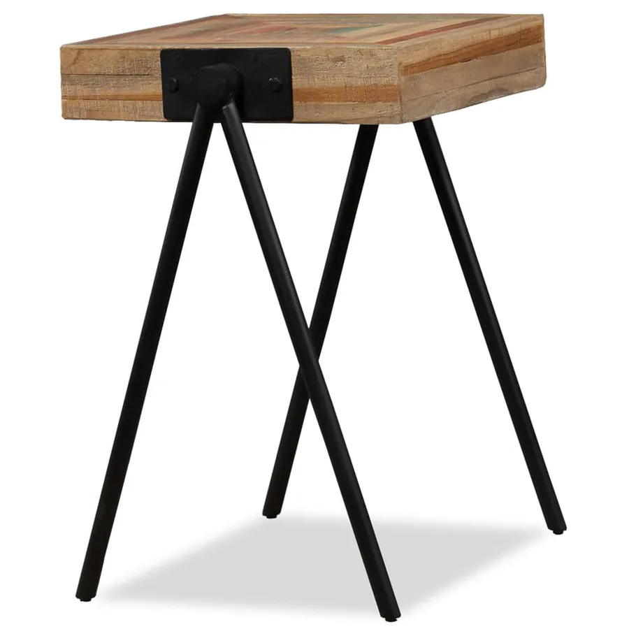 Table d'appoint Teck massif de récupération - 3