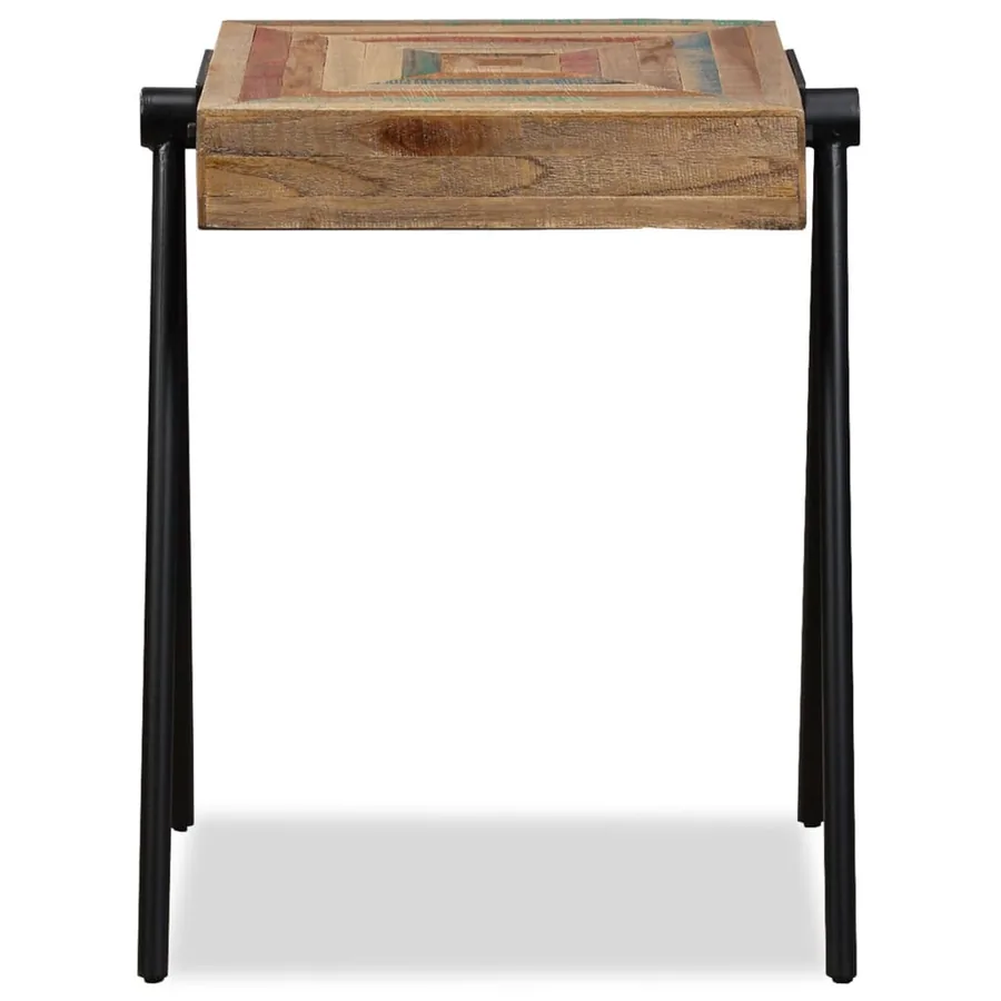 Table d'appoint Teck massif de récupération - 4