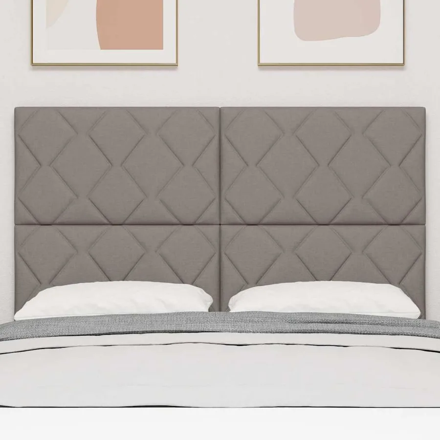 Tête de lit Taupe 160 cm tissu - 3