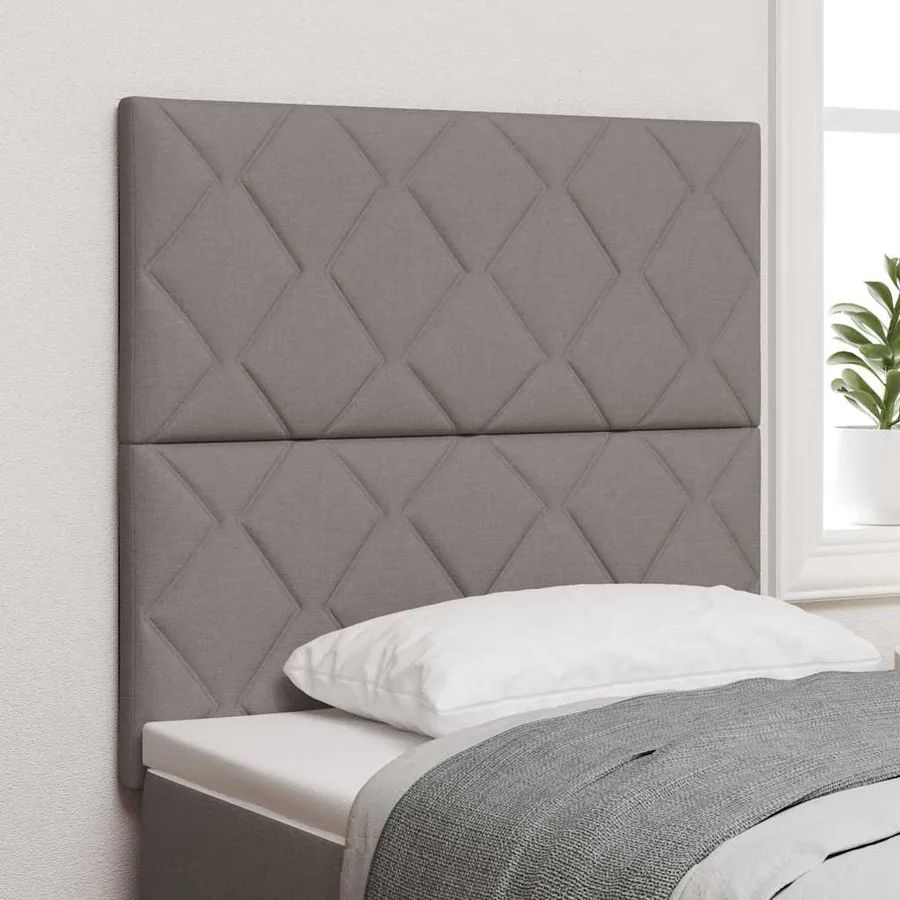 Tête de lit Taupe 100 cm tissu