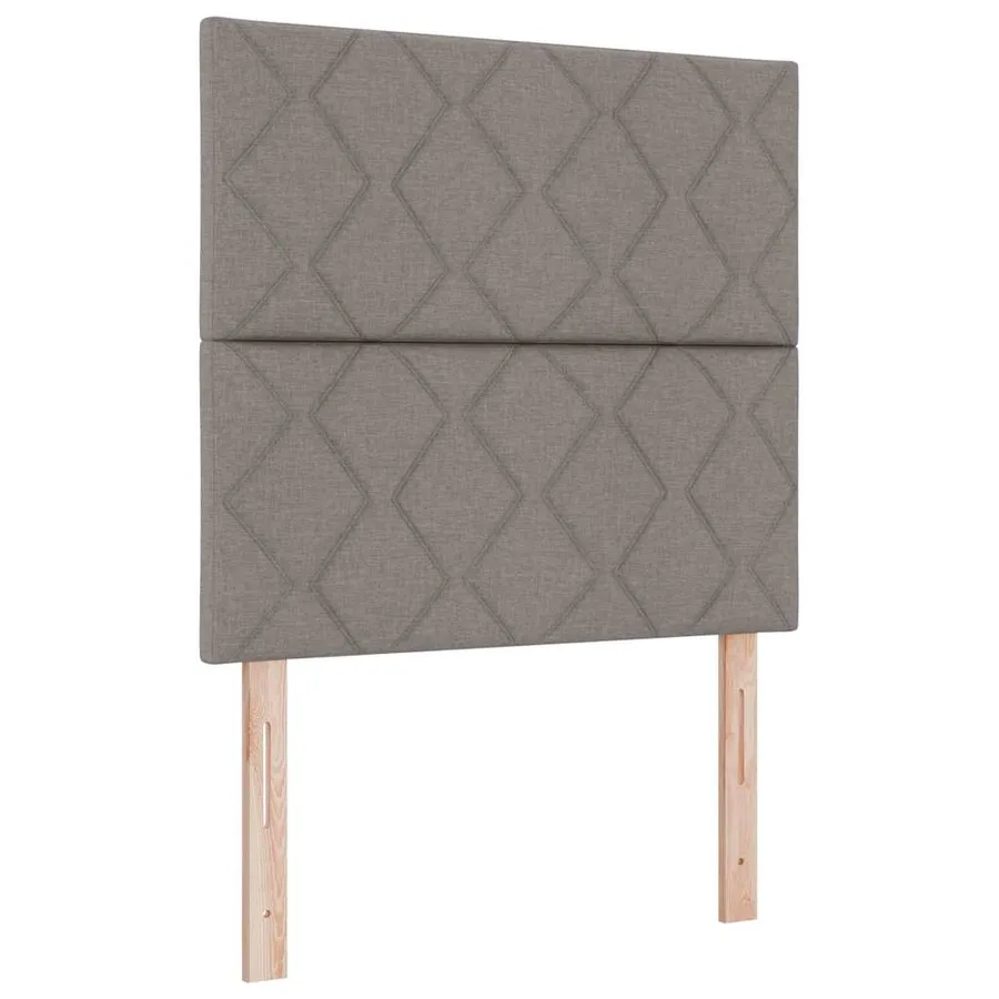 Tête de lit Taupe 100 cm tissu - 2