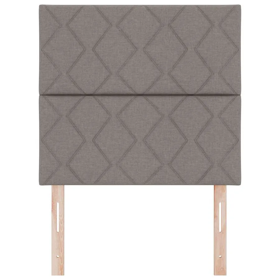 Tête de lit Taupe 100 cm tissu - 4