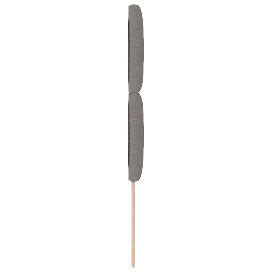 Tête de lit Taupe 100 cm tissu - 5