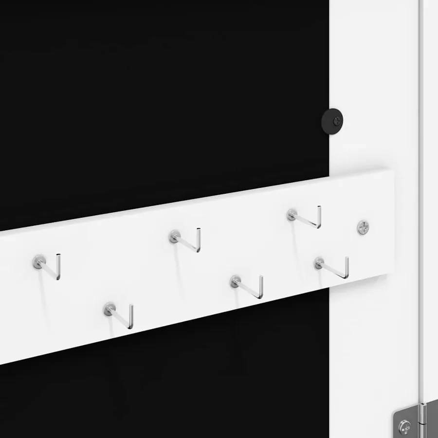 Armoire à bijoux avec miroir et éclairage LED mural blanc - 10