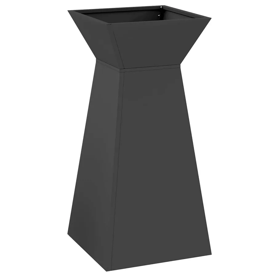 Jardinière à pilier 2 pc Noir 35 x 35 x 73 cm - 5