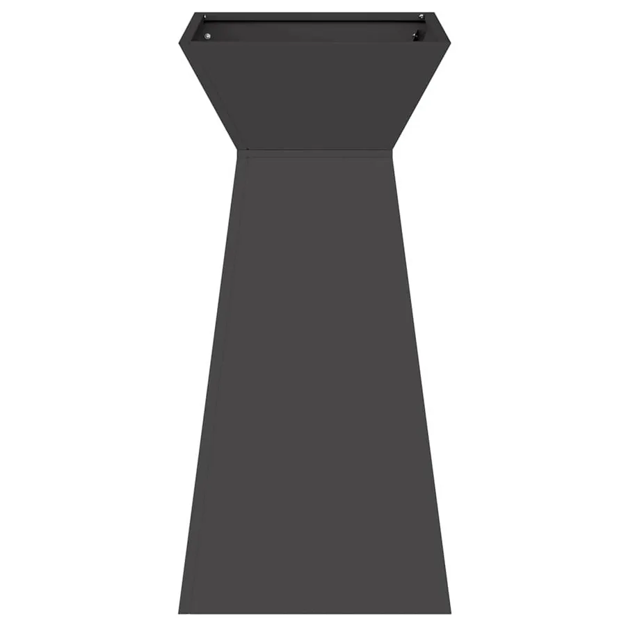Jardinière à pilier 2 pc Noir 35 x 35 x 73 cm - 6