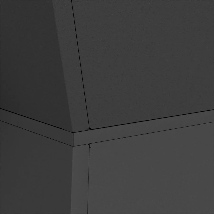 Jardinière à pilier 2 pc Noir 35 x 35 x 73 cm - 9