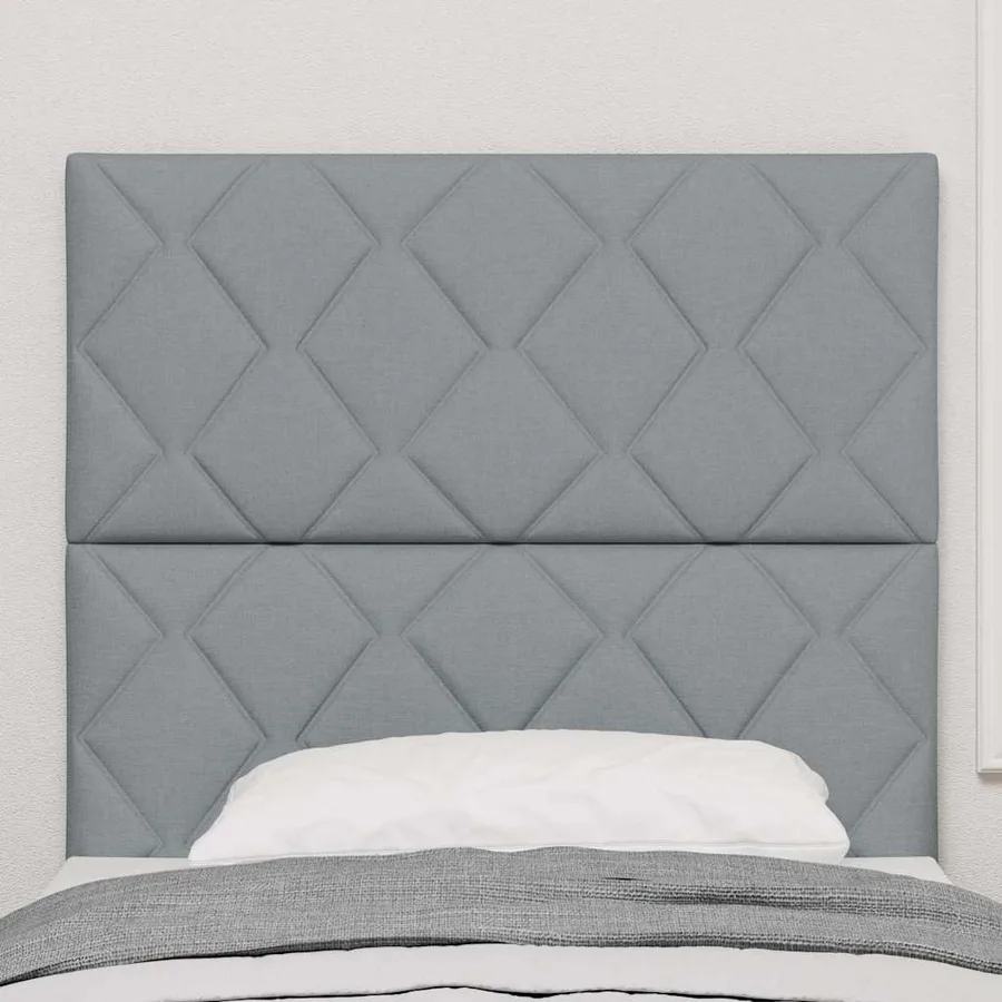 Tête de lit Gris clair 100 cm tissu - 3