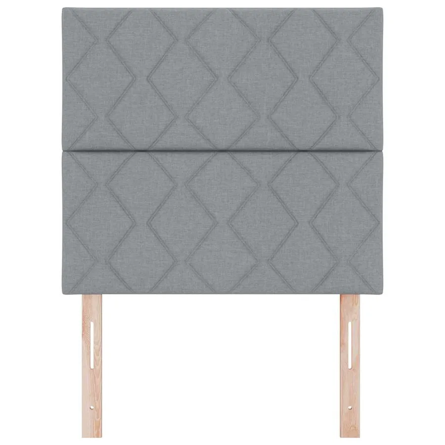 Tête de lit Gris clair 100 cm tissu - 4