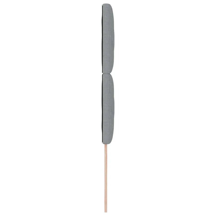 Tête de lit Gris clair 100 cm tissu - 5