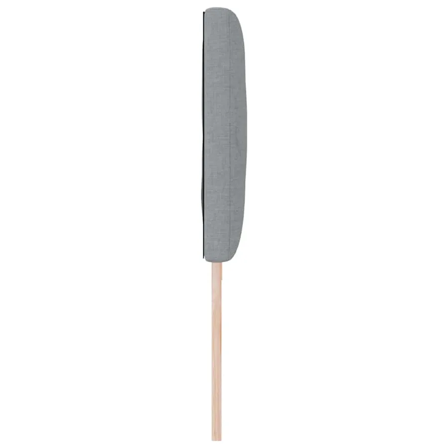 Tête de lit LED Gris clair 200 cm tissu - 6