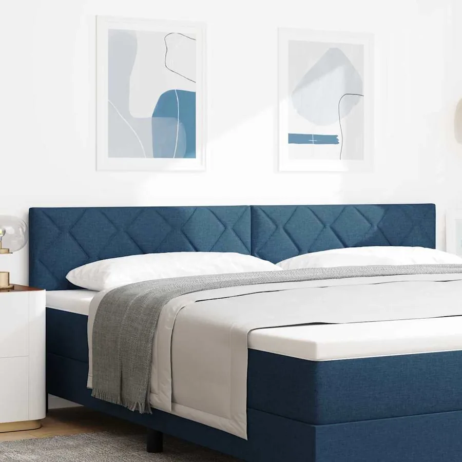 Tête de lit Bleu 200 cm tissu