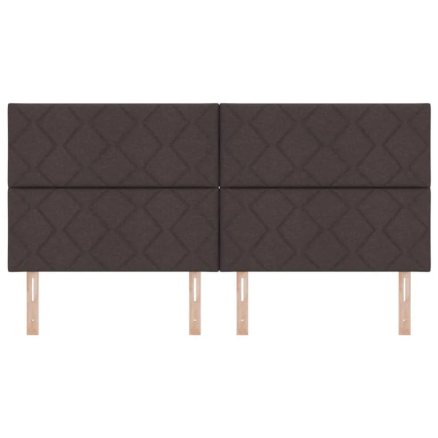 Tête de lit LED Gris clair 200 cm tissu - 5