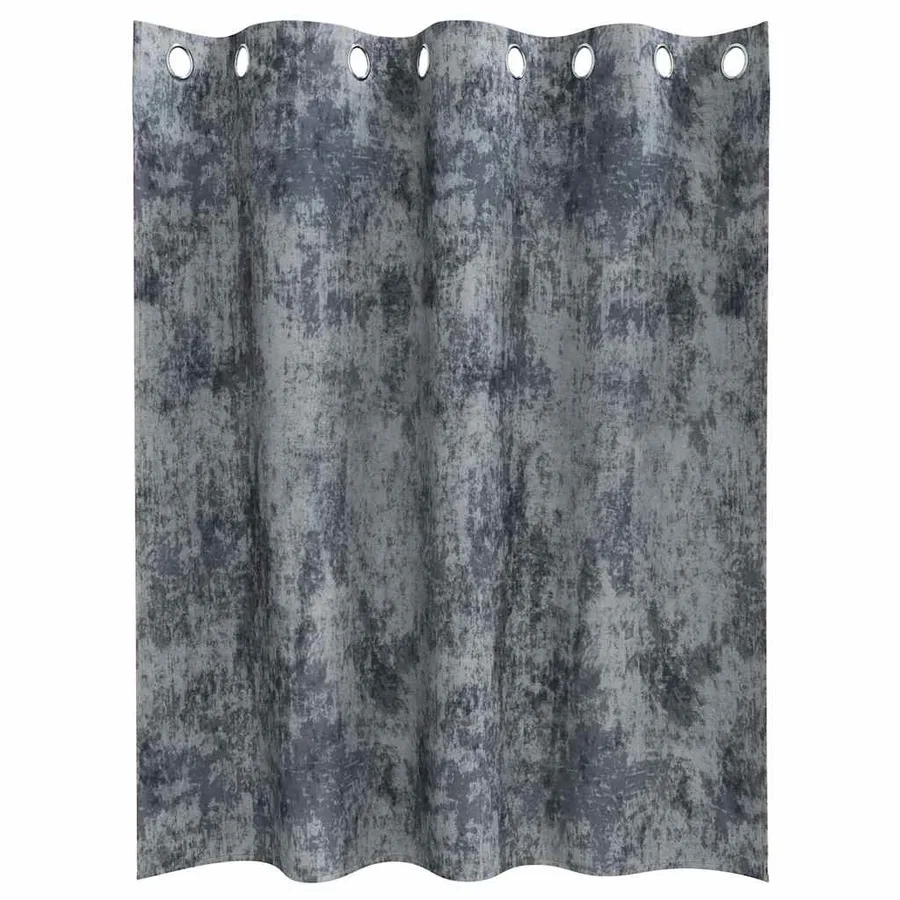 Rideaux en velours 2 pcs Gris Argenté 140 x 140 cm Velours - 4
