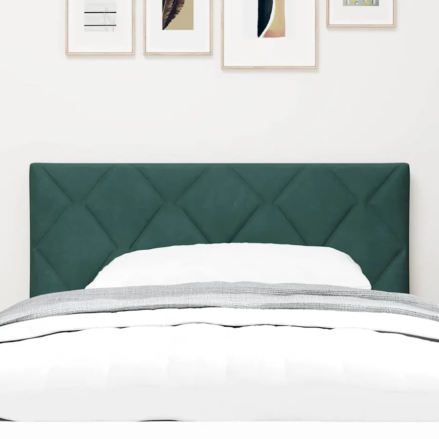 Tête de lit Vert foncé 100 cm Velours - 3