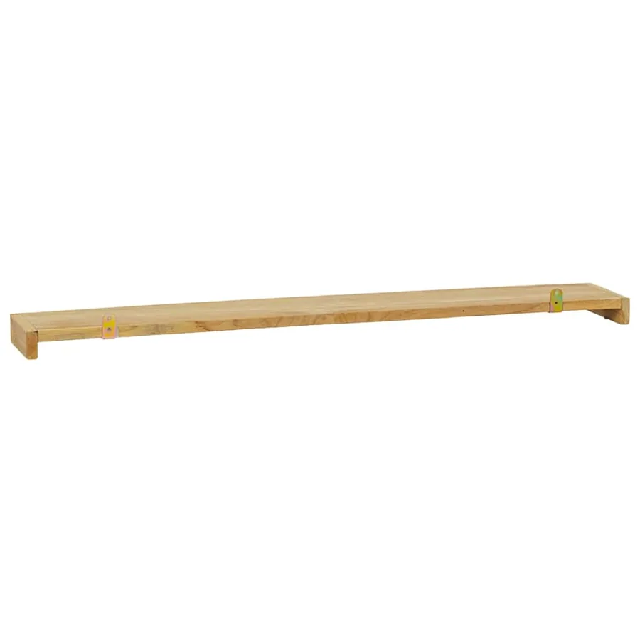 Étagères murales 2 pcs 90x15x4 cm bois de teck massif - 5