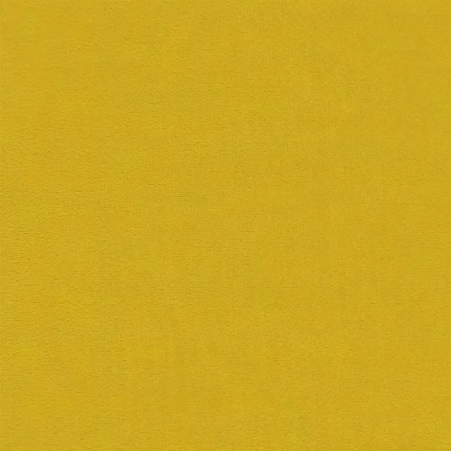 Chaise de relaxation avec repose-pied Jaune moutarde Velours - 10
