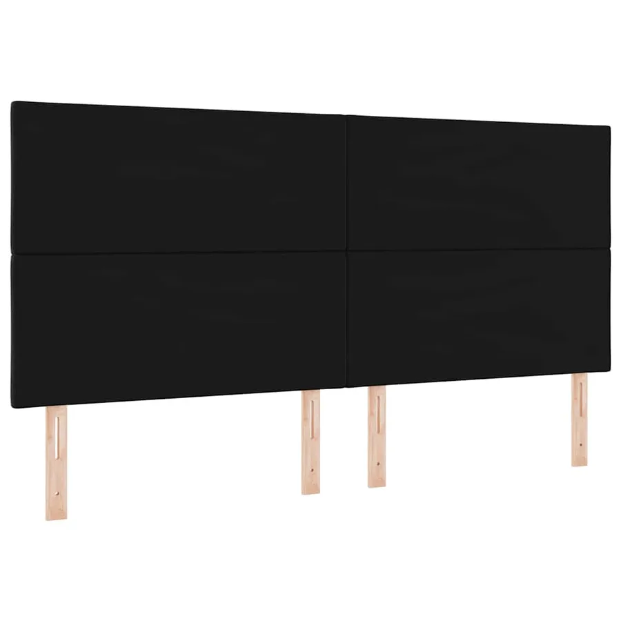 Tête de lit Noir 200 cm Velours - 6