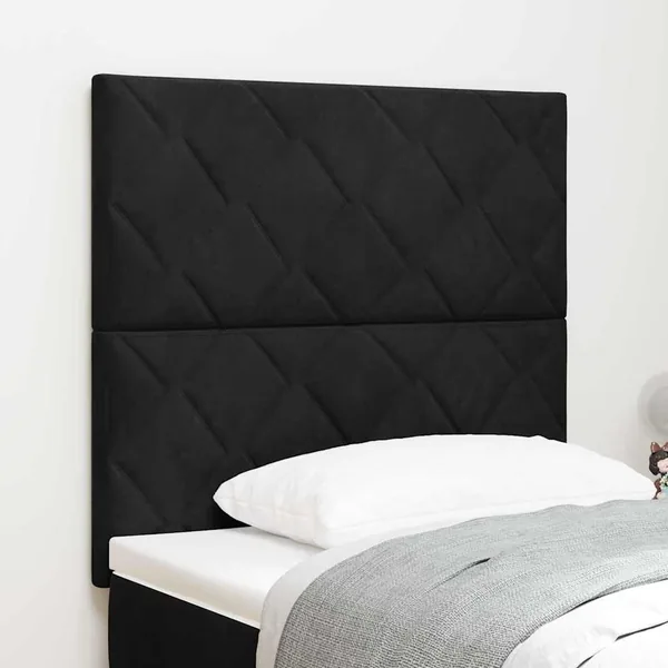 Tête de lit Noir 100 cm Velours