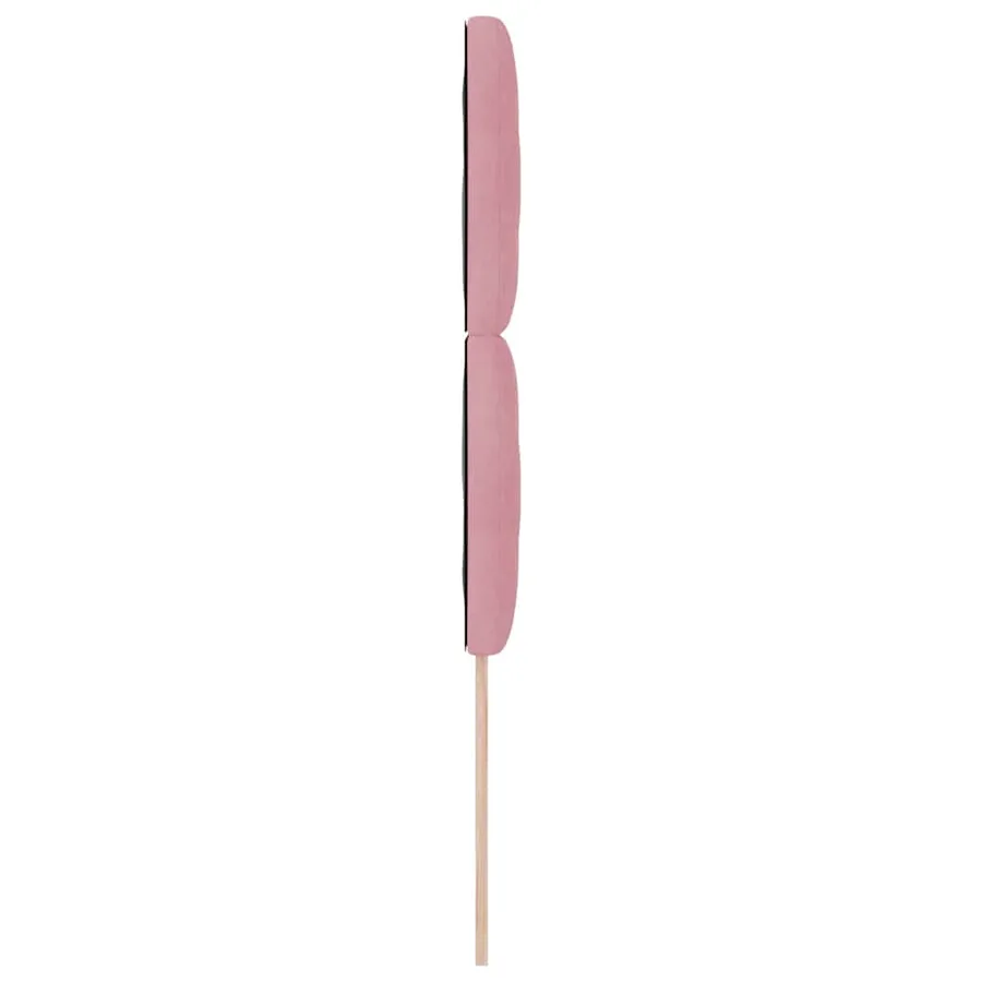 Tête de lit LED Rose 90 cm Velours - 6