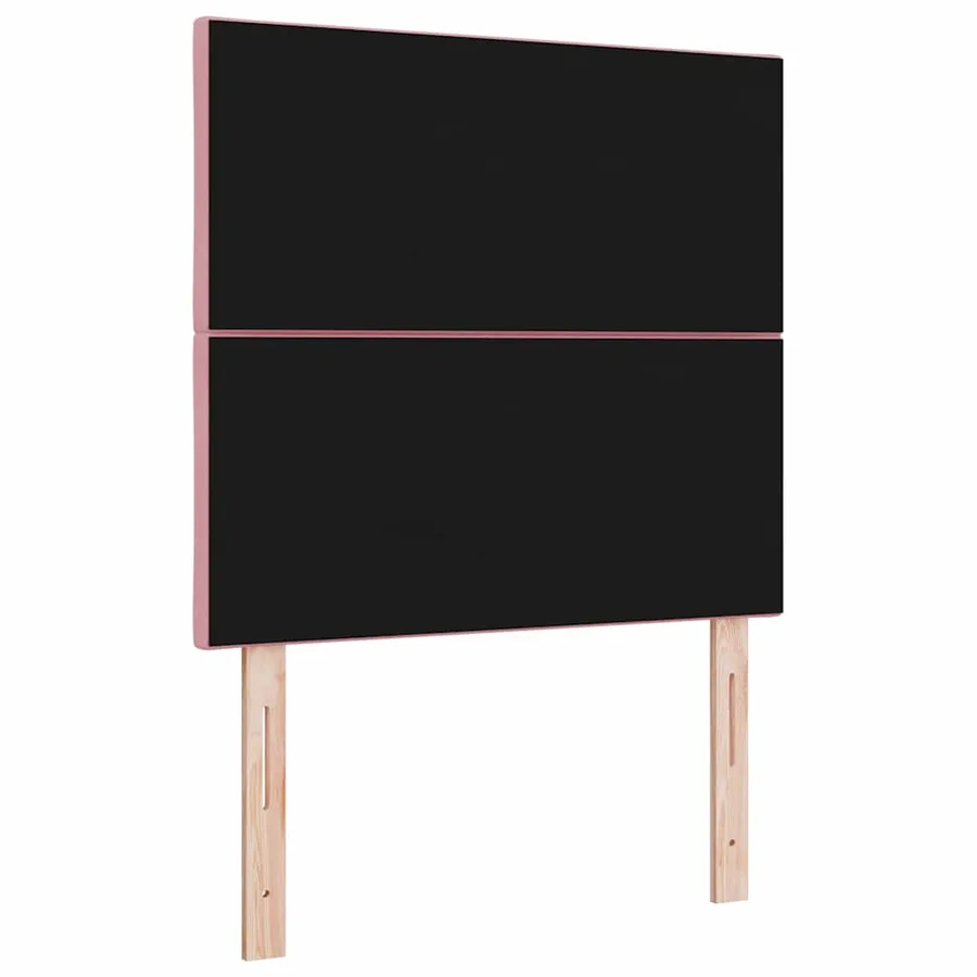 Tête de lit LED Rose 90 cm Velours - 7