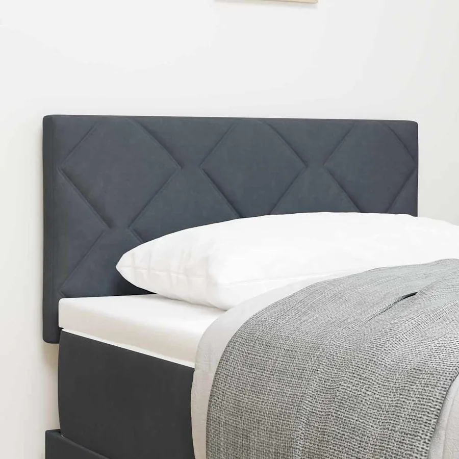 Tête de lit Gris foncé 80 cm Velours