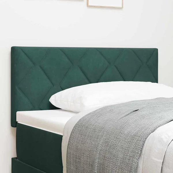 Tête de lit Vert foncé 90 cm Velours
