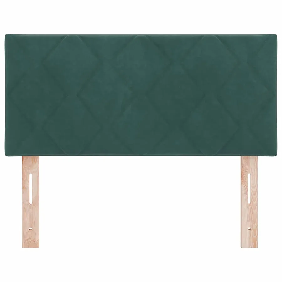 Tête de lit Vert foncé 90 cm Velours - 4