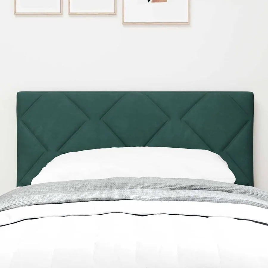 Tête de lit Vert foncé 80 cm Velours - 3