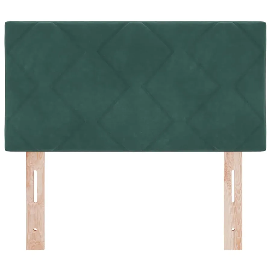 Tête de lit Vert foncé 80 cm Velours - 4