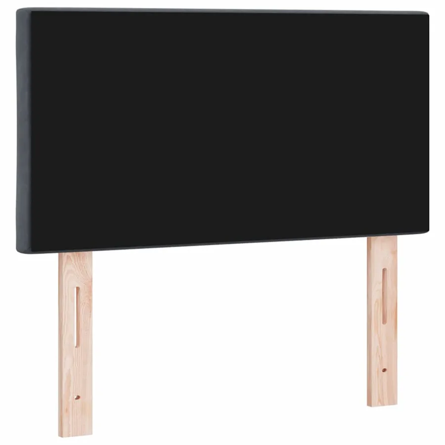 Tête de lit LED Gris foncé 80 cm Velours - 7