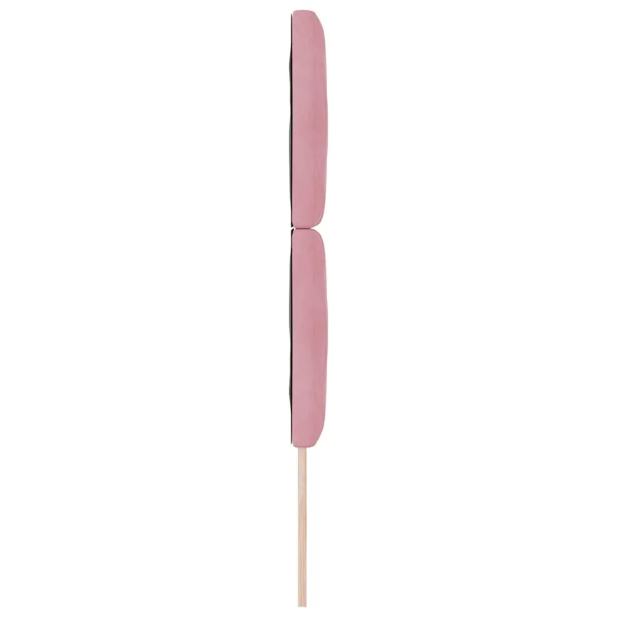 Tête de lit LED Rose 80 cm Velours - 6