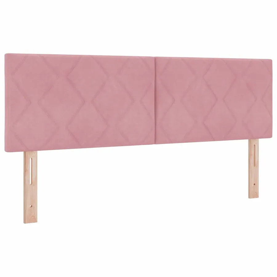 Tête de lit LED Rose 160 cm Velours - 2