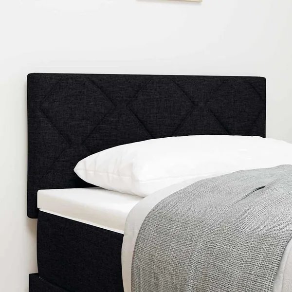 Tête de lit Noir 80 cm tissu