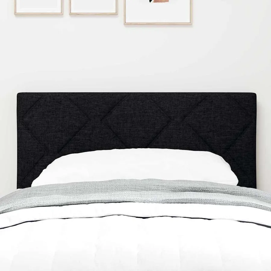 Tête de lit Noir 80 cm tissu - 3