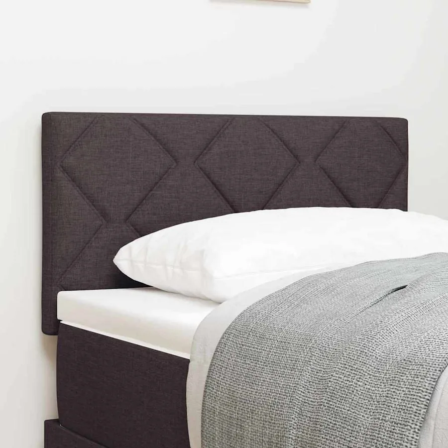 Tête de lit LED Marron 80 cm tissu