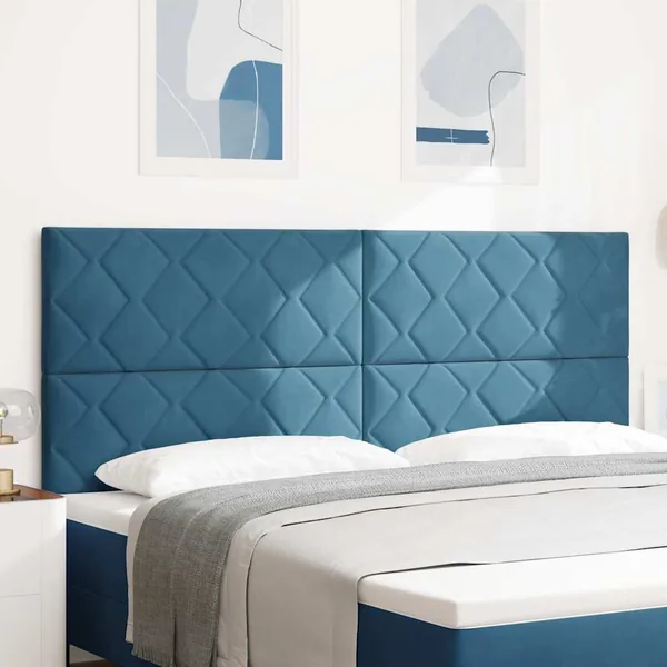 Tête de lit Bleu foncé 200 cm Velours
