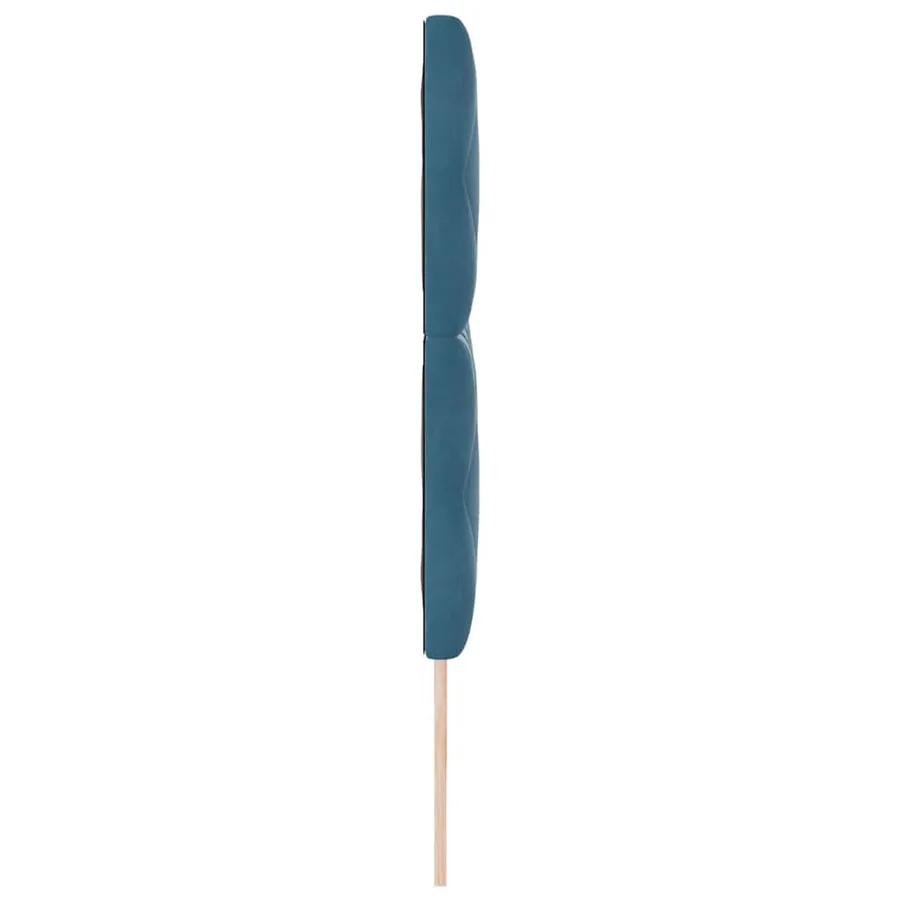 Tête de lit Bleu foncé 200 cm Velours - 5