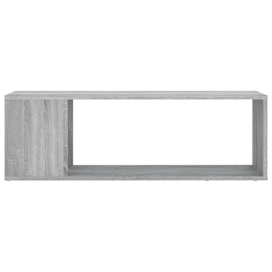 Meuble TV Sonoma gris 100x24x32 cm Bois d'ingénierie - 5
