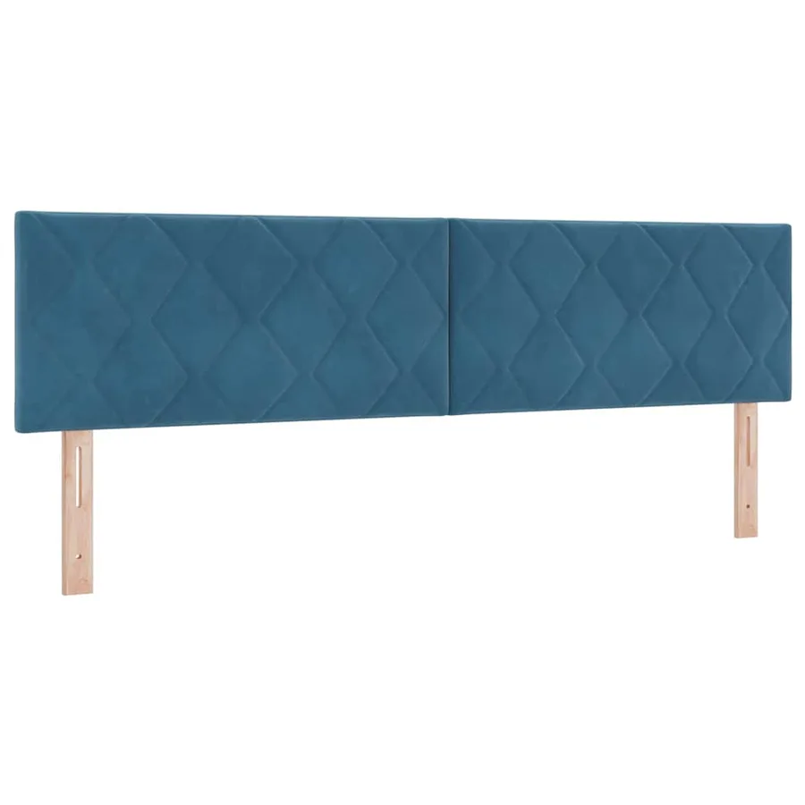 Tête de lit Bleu foncé 180 cm Velours - 2