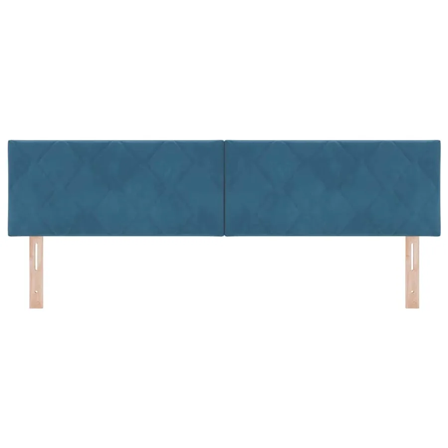Tête de lit Bleu foncé 180 cm Velours - 5