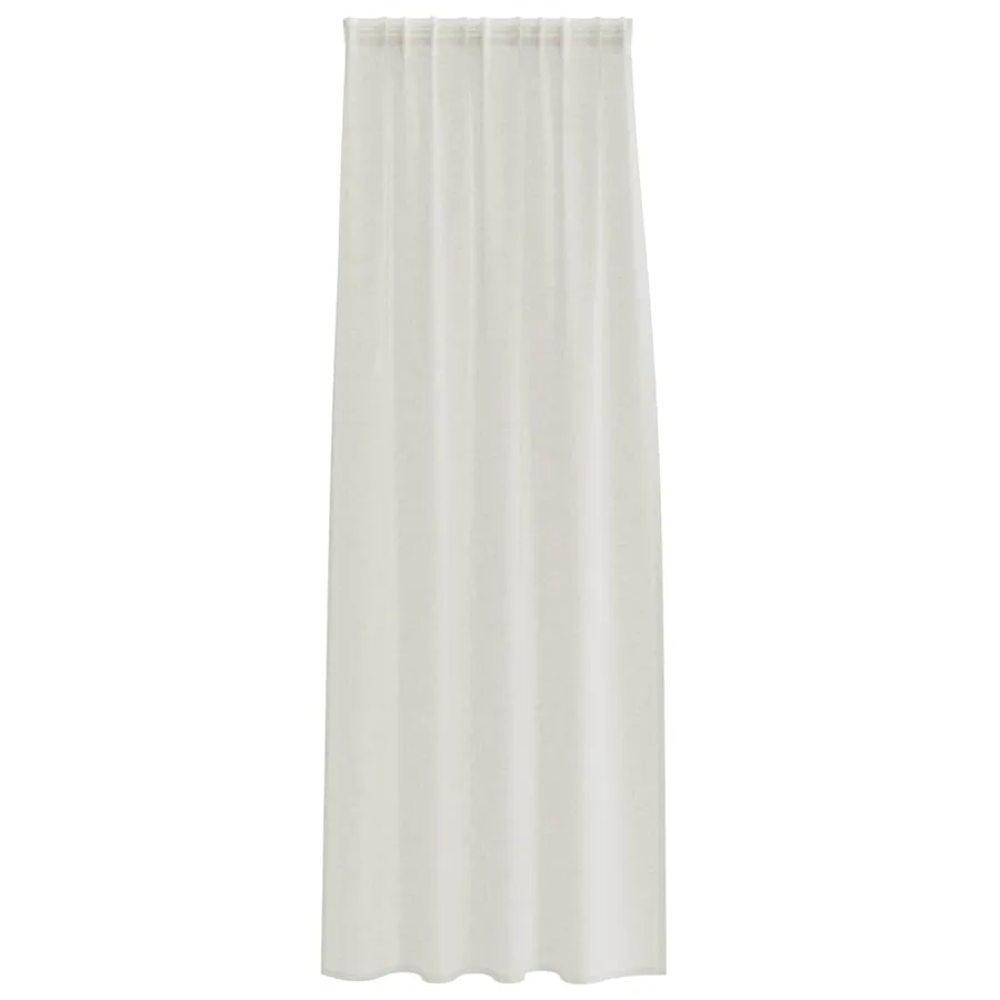 Rideau en Voile 2 pcs Crème 245 x 140 cm Polyester - 4