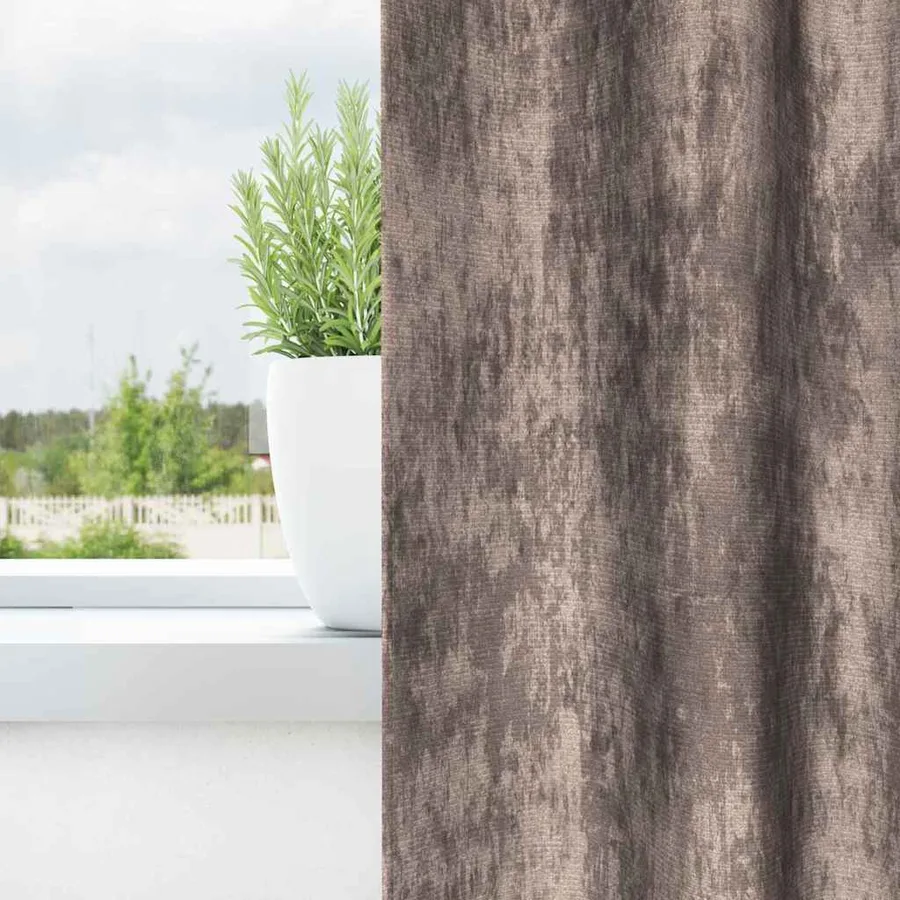 Rideaux en velours 2 pcs Cappuccino 175 x 140 cm Velours - 3