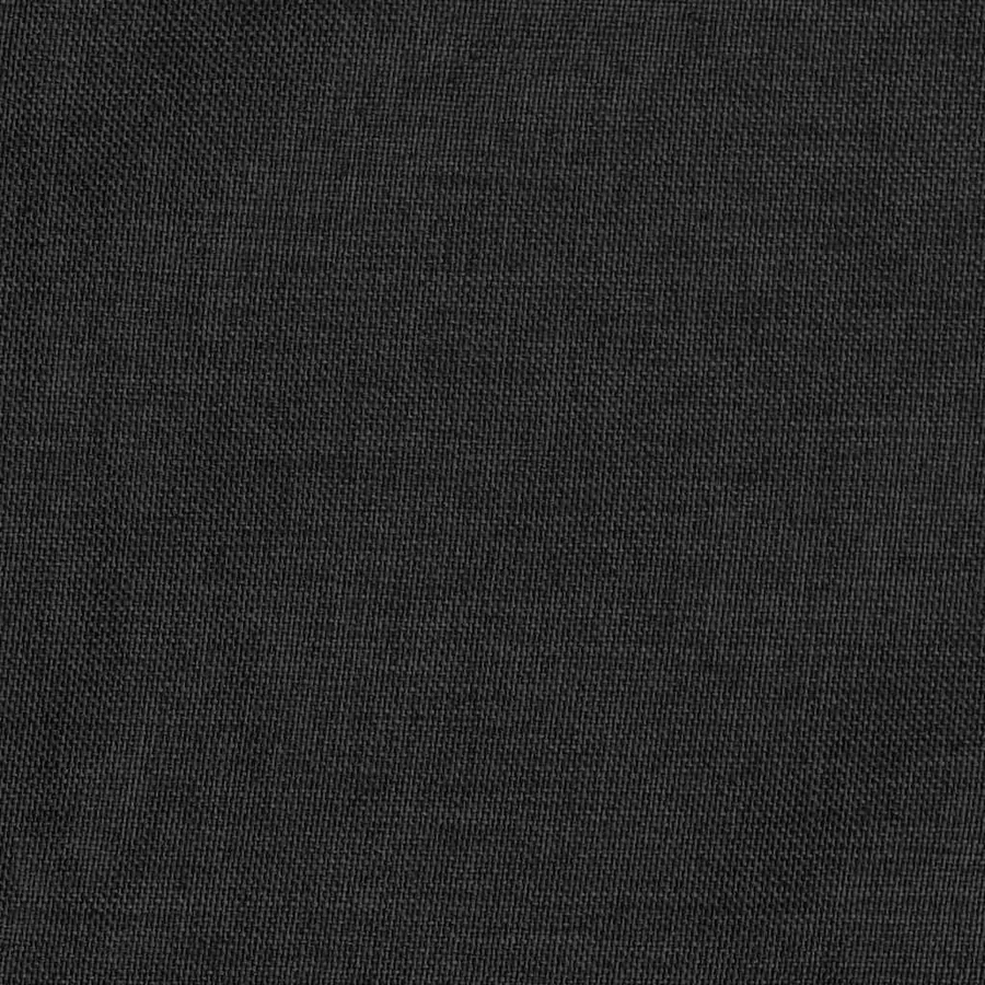 Rideaux occultants aspect lin crochet 2pcs Anthracite 140x245cm - 4