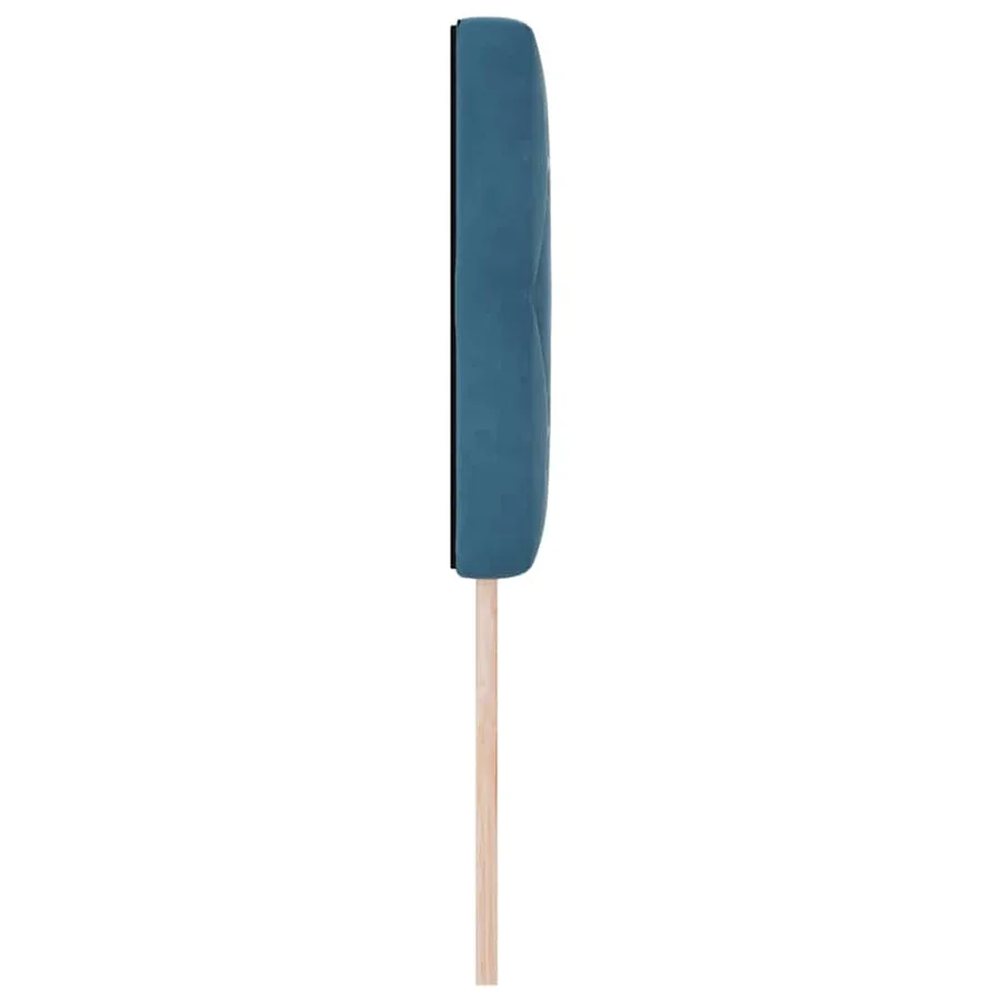 Tête de lit LED avec bandes LED Bleu foncé 80 cm Velours - 6