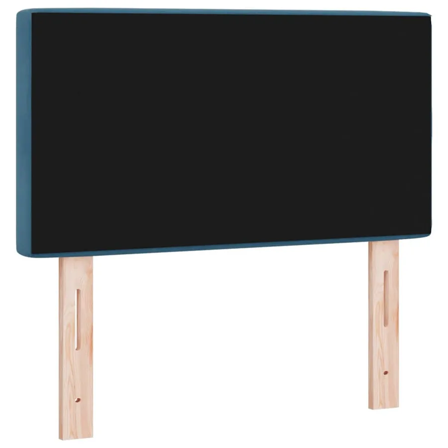Tête de lit LED avec bandes LED Bleu foncé 80 cm Velours - 7