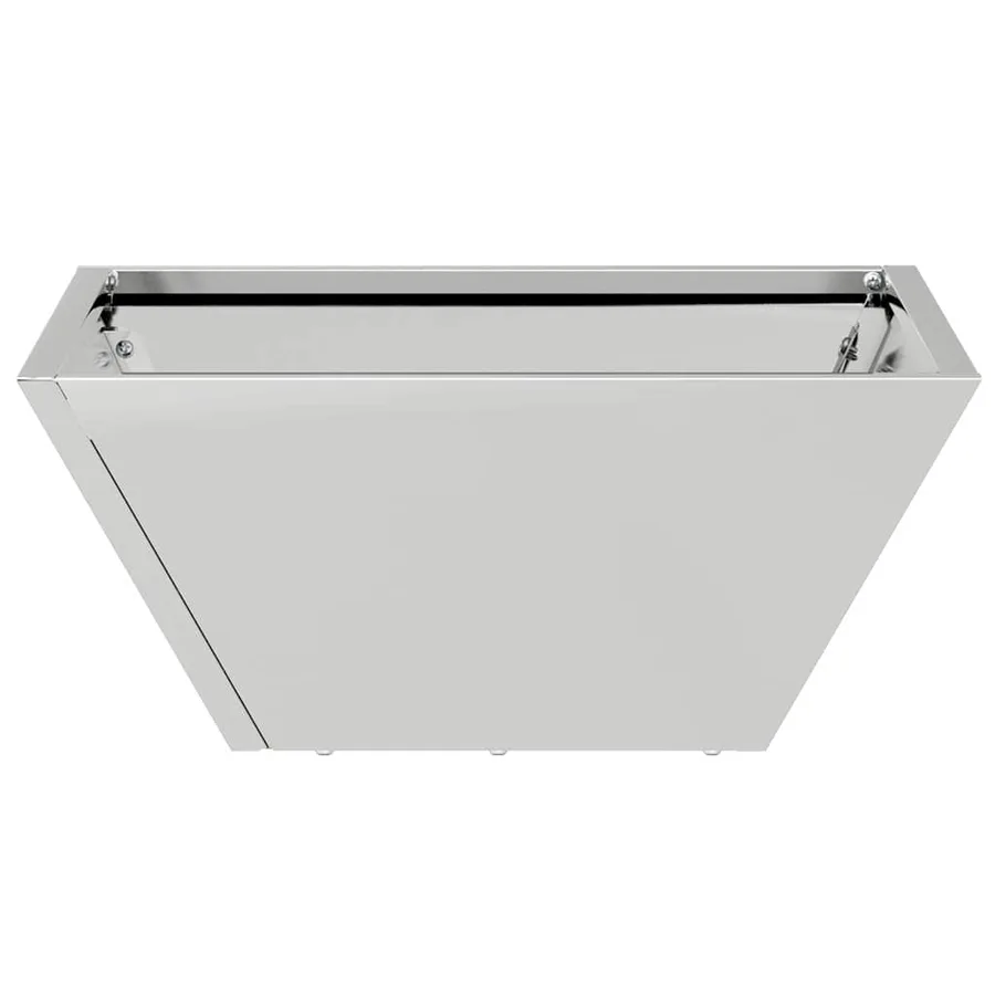 Cache-pot de jardin 5 pc Argent 35 x 35 x 15 cm Acier galvanisé - 6