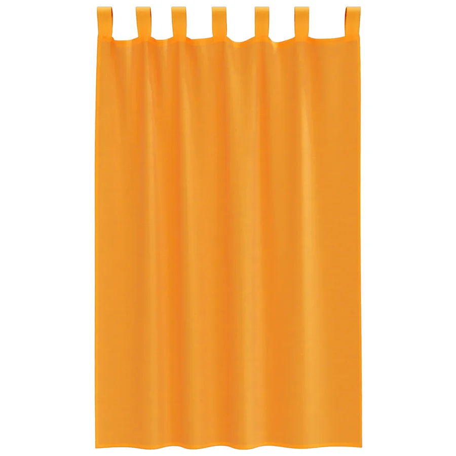 Voilages à œillets 2 pcs orange 140 x 175 cm - 4