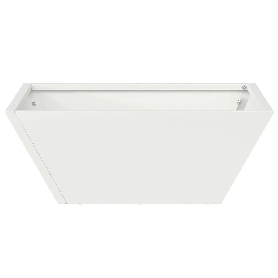 Cache-pot de jardin 5 pc Blanc 40 x 40 x 15 cm - 7